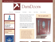 Tablet Screenshot of duradoors.com